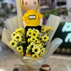 دسته گل شادی‌های کوچک آفتابی